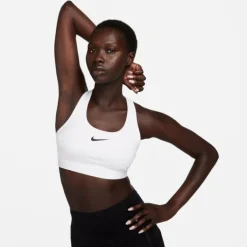 Nike Brassière De Sport^Swoosh Medium Support Bra Blanc