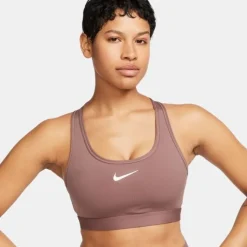 Nike Brassière De Sport^Swoosh Medium Support Bra Marron