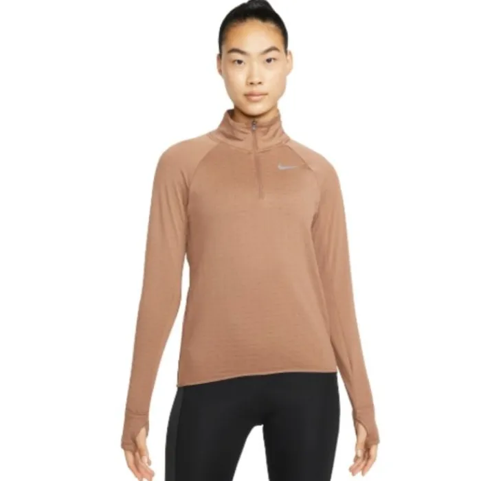 Nike T-shirt Et Manches Longues Running^Therma-Fit Element Halfzip Marron