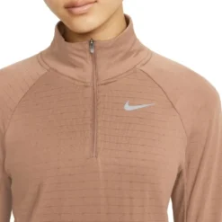 Nike T-shirt Et Manches Longues Running^Therma-Fit Element Halfzip Marron