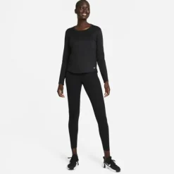 Nike T-shirt Et Manches Longues Running^Therma-FIT STD One Long Sleeve Top Noir