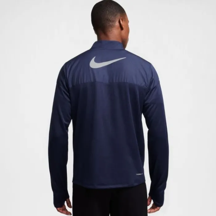 Nike T-shirt Et Manches Longues Running^Therma-FIT Water-Repellent Sphere Element Half Zip Bleu