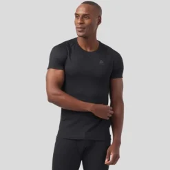 Odlo T-shirt Et Manches Longues Running^Active F-Dry Light Eco BL Top Crew Neck Noir