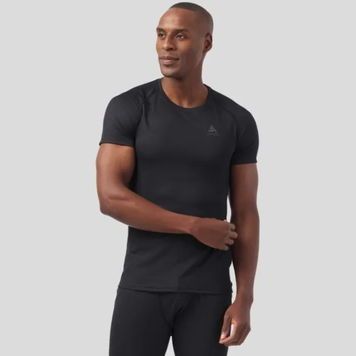 Odlo T-shirt Et Manches Longues Running^Active F-Dry Light Eco BL Top Crew Neck Noir