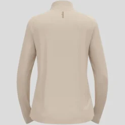Odlo T-shirt Et Manches Longues Running^Essentials Ceramiwarm Mid Layer Half Zip Gris
