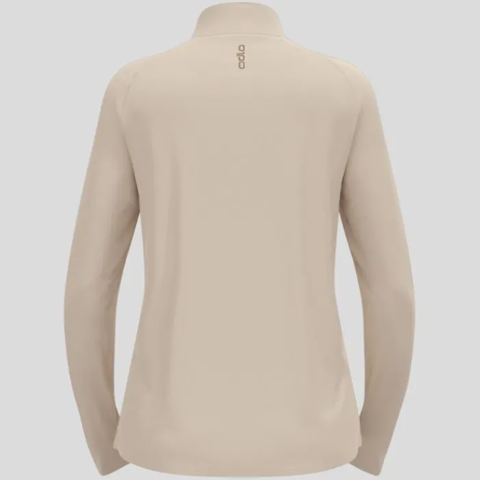 Odlo T-shirt Et Manches Longues Running^Essentials Ceramiwarm Mid Layer Half Zip Gris