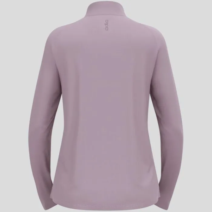 Odlo T-shirt Et Manches Longues Running^Essentials Ceramiwarm Mid Layer Half Zip Mauve
