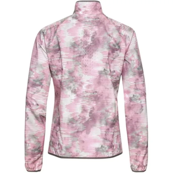 Odlo Veste Running^Jacket Essential Light Print Blanc