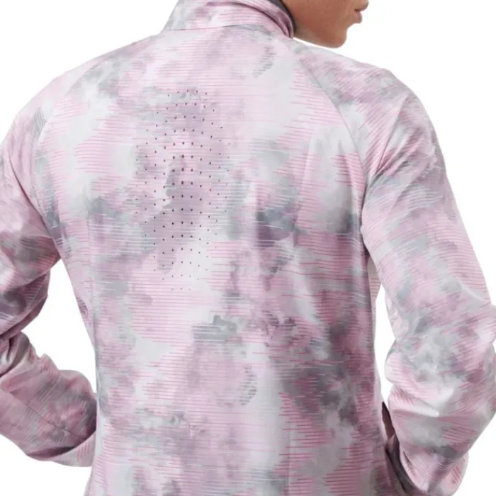 Odlo Veste Running^Jacket Essential Light Print Blanc