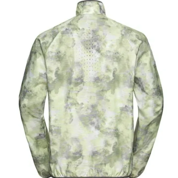 Odlo Veste Running^Jacket Essential Light Print Vert