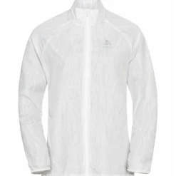 Odlo Veste Running^Jacket Zeroweight Print Blanc