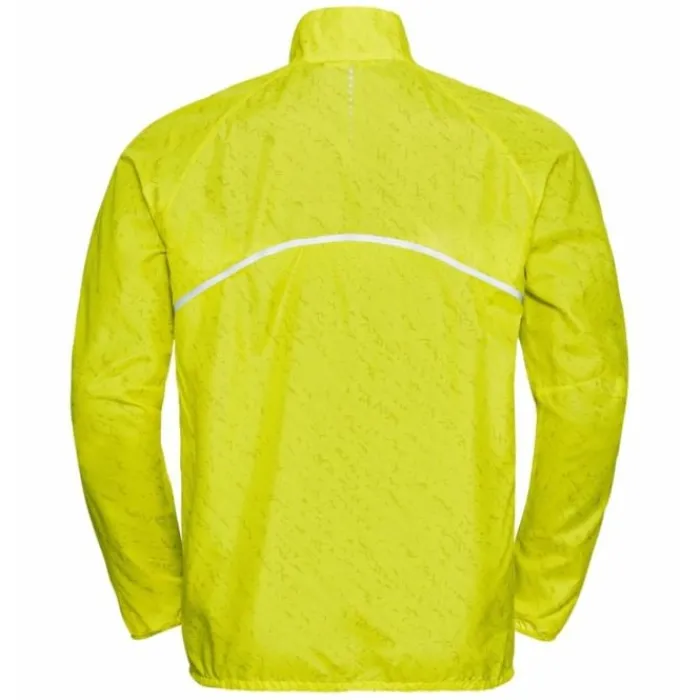 Odlo Veste Running^Jacket Zeroweight Print Jaune