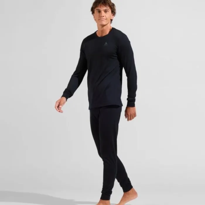 Odlo T-shirt Et Manches Longues Running^Merino 200 BL Top Crew Neck L/S Noir