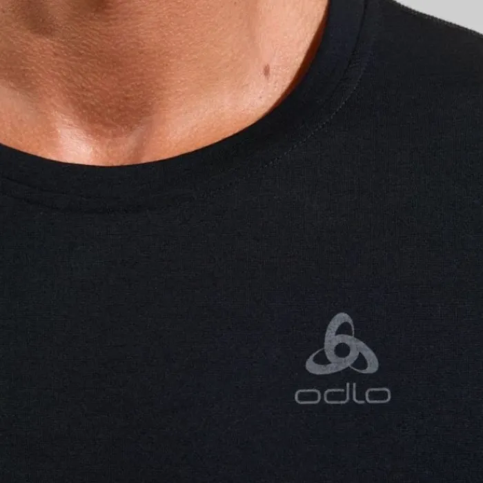 Odlo T-shirt Et Manches Longues Running^Merino 200 BL Top Crew Neck L/S Noir