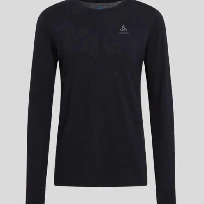 Odlo T-shirt Et Manches Longues Running^Merino 200 BL Top Crew Neck L/S Noir