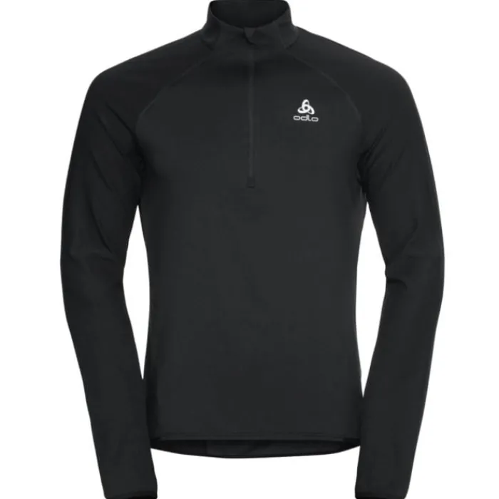 Odlo T-shirt Et Manches Longues Running^Midlayer 1/2 zip Zeroweight Noir