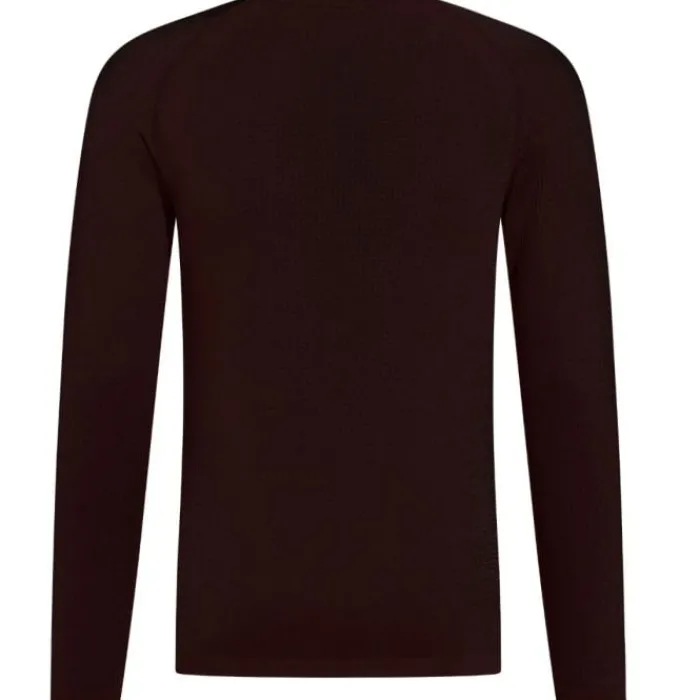 Odlo T-shirt Et Manches Longues Running^Performance Warm Eco BL Top Crew Neck L/S Marron