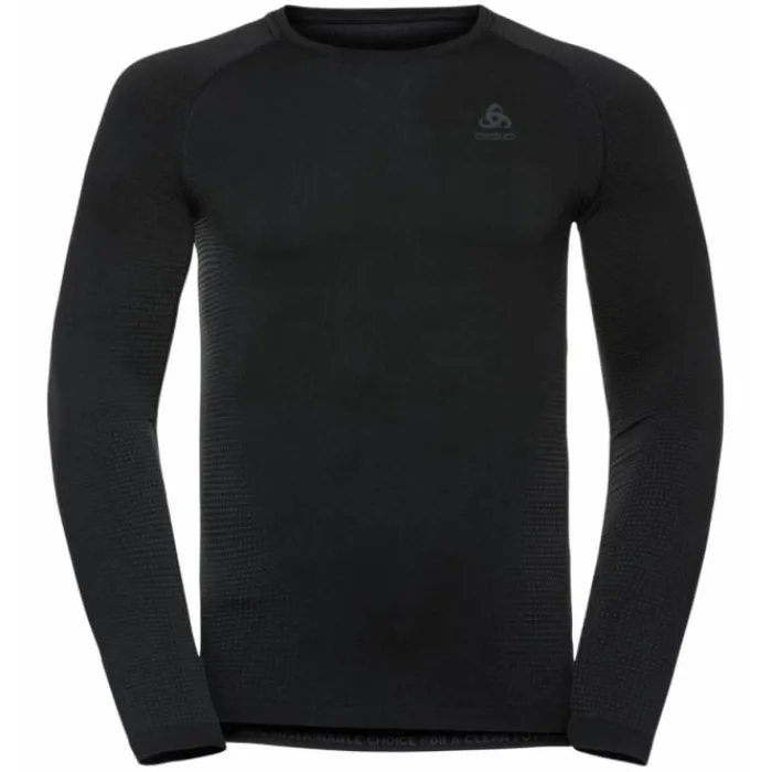 Odlo T-shirt Et Manches Longues Running^Performance Warm Eco BL Top Crew Neck L/S Noir