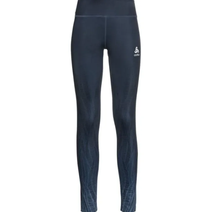 Odlo Collant Et Pantalon Running^Tight Zeroweight Print Bleu