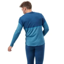 Odlo T-shirt Et Manches Longues Running^Top Crew Neck Long Sleeve Perfomance Bleu