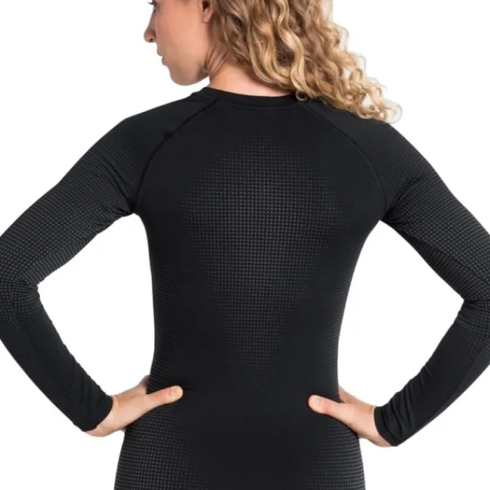 Odlo T-shirt Et Manches Longues Running^Top Crew Neck Long sleeve Noir