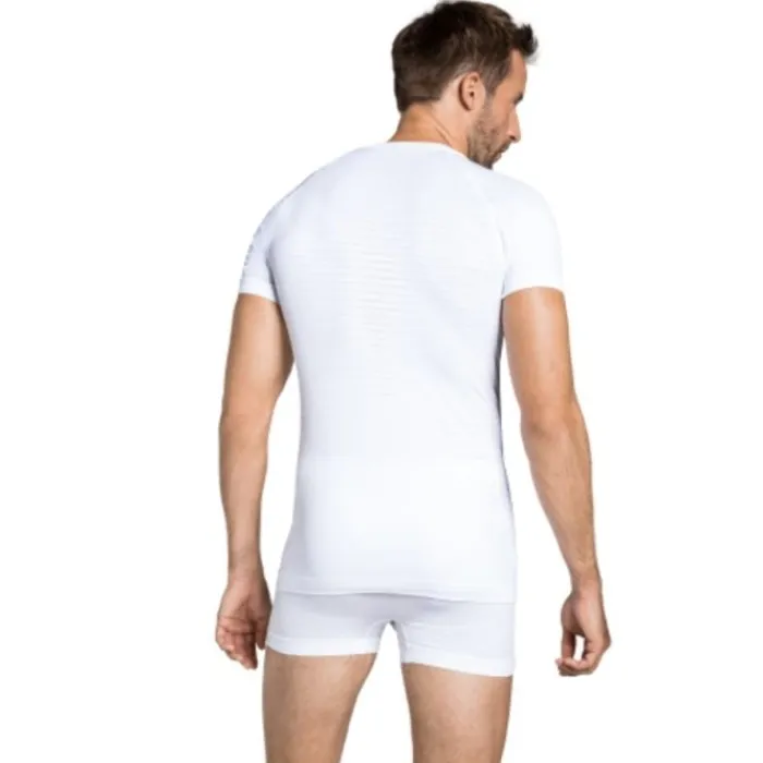 Odlo T-shirt Et Manches Longues Running^Top Crew Neck Short Sleeve Performan Blanc