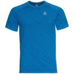 Odlo T-shirt Et Manches Longues Running^Top Crew Neck Short Sleeve Blackcomb. Noir
