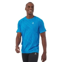 Odlo T-shirt Et Manches Longues Running^Top Crew Neck Short Sleeve Blackcomb. Noir