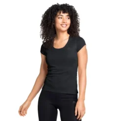 Odlo T-shirt Et Manches Longues Running^Top Crew Neck Short Sleeve Active Noir