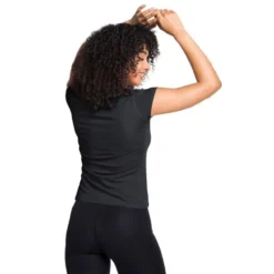 Odlo T-shirt Et Manches Longues Running^Top Crew Neck Short Sleeve Active Noir
