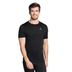 Odlo T-shirt Et Manches Longues Running^Top Crew Neck Short Sleeve Noir