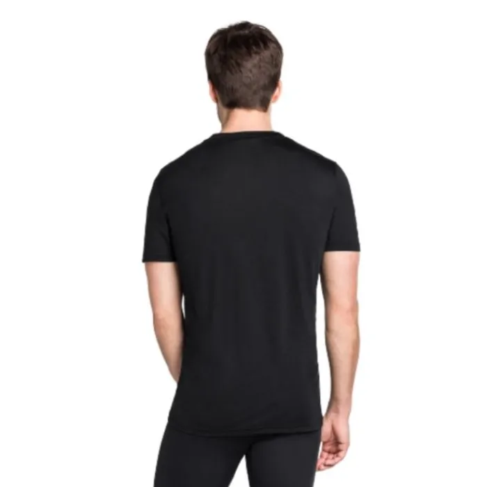 Odlo T-shirt Et Manches Longues Running^Top Crew Neck Short Sleeve Noir