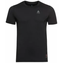 Odlo T-shirt Et Manches Longues Running^Top Crew Neck Short Sleeve Noir