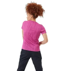 Odlo T-shirt Et Manches Longues Running^T-shirt Crew Neck Short Sleeve Zeroweight Rose