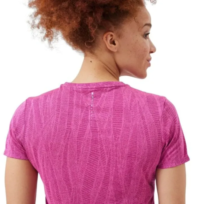 Odlo T-shirt Et Manches Longues Running^T-shirt Crew Neck Short Sleeve Zeroweight Rose