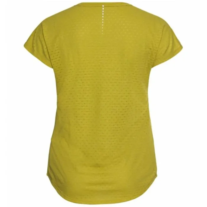 Odlo T-shirt Et Manches Longues Running^T-Shirt Short Sleeve Crew Neck Run Easy Jaune