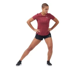Odlo T-shirt Et Manches Longues Running^T-shirt Short Sleeve Crew neck Zeroweight Rose