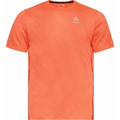 Odlo T-shirt Et Manches Longues Running^T-shirt Short Sleeve Crew neck Zeroweight Orange