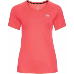 Odlo T-shirt Et Manches Longues Running^T-Shirt Short Sleeve Crew Neck Essential Rouge