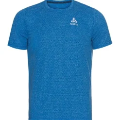 Odlo T-shirt Et Manches Longues Running^T-Shirt Short Sleeve Crew Neck Run Easy Bleu
