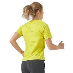 Odlo T-shirt Et Manches Longues Running^T-Shirt Short Sleeve Crew Neck Run Easy Jaune