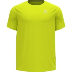 Odlo T-shirt Et Manches Longues Running^T-Shirt Short Sleeve Crew Neck Essential Vert