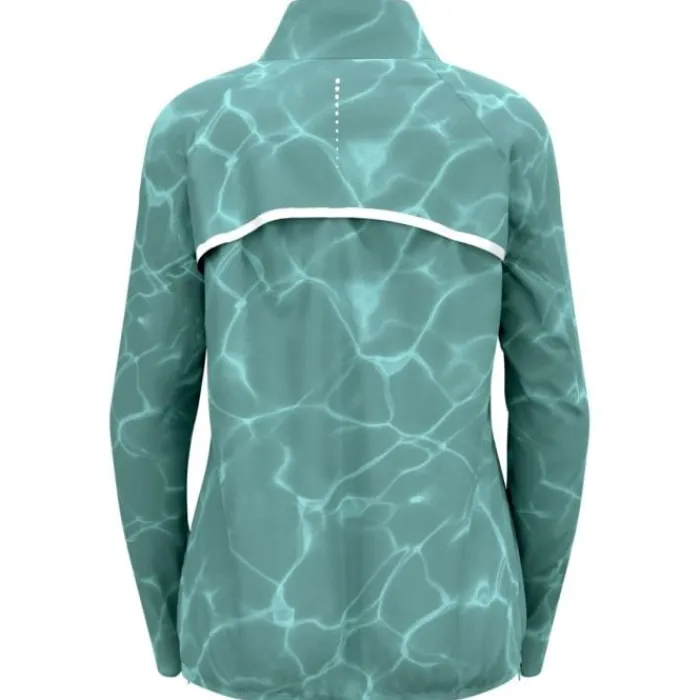 Odlo Veste Running^Zeroweight Print Jacket Vert