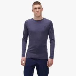 On T-shirt Et Manches Longues Running^Men's Merino Lg-T Mauve