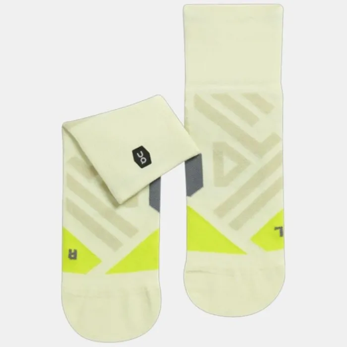 On Chaussettes|Chaussettes Running^Performance Mid Sock Vert