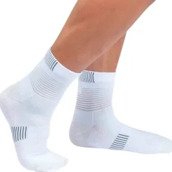 On Chaussettes|Chaussettes Running^Ultralight Mid Sock Blanc