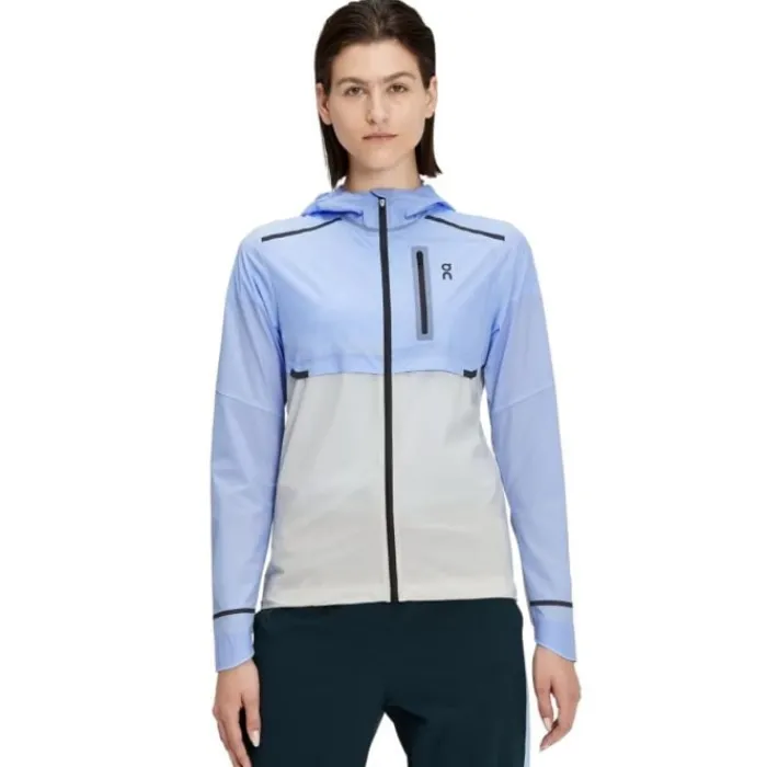 On Veste Running^Weather Jacket Blanc