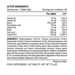 PillarPerformance Nutrition Sportive^Ultra B Active Peak Performance 60ct Bottle Noir