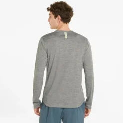 Puma T-shirt Et Manches Longues Running^Run Long Sleeve Tee Gris