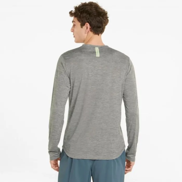 Puma T-shirt Et Manches Longues Running^Run Long Sleeve Tee Gris